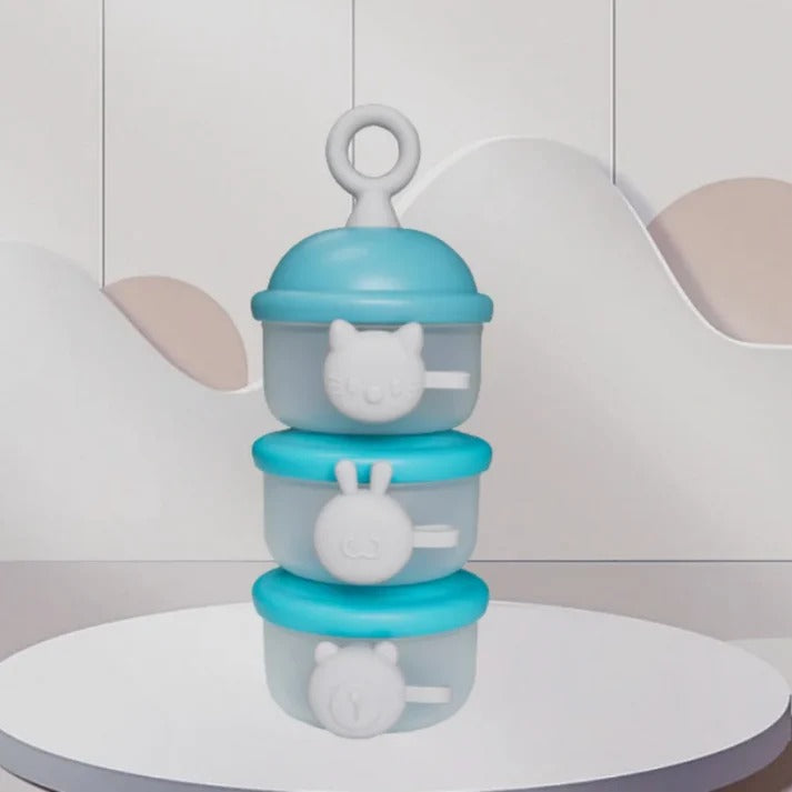 Cute Bunny Baby Food Storage Containers – Stackable & Travel-Friendly (3-Layer)