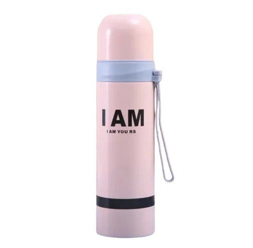 Stylish Vacuum Insulated Thermos Bottle – 500ml Leak-Proof Stainless Steel Flask