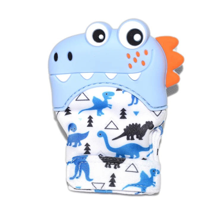 Dinosaur Baby Teething Glove (Yellow, Green, Blue)