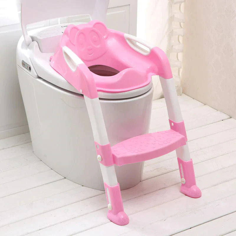 Baby Potty Training Seat with Ladder & Handles – Panda Design