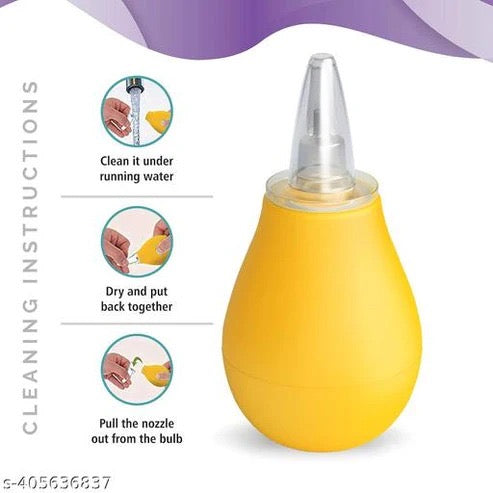 Soft Tip Baby Nasal Aspirator – Gentle Snorter for Newborns (0M+)