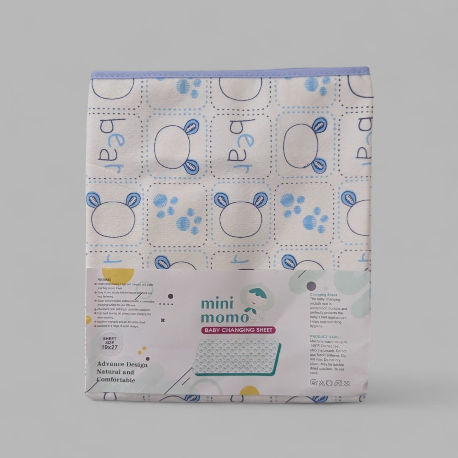Mini Momo Baby Changing Sheet – Waterproof & Soft – 19x27 inches
