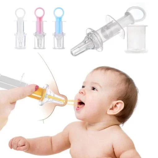 Baby Food Dropper Feeder – Safe Silicone Medicine & Food Feeder