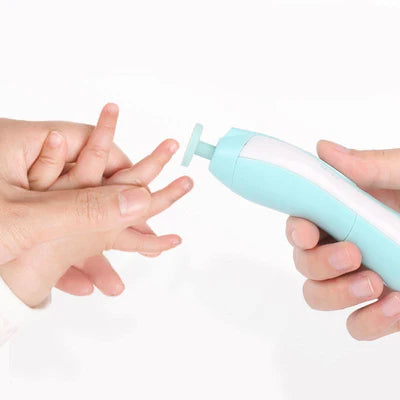 Baby Electric Nail Trimmer 6Pcs Set Pink - Sunshine