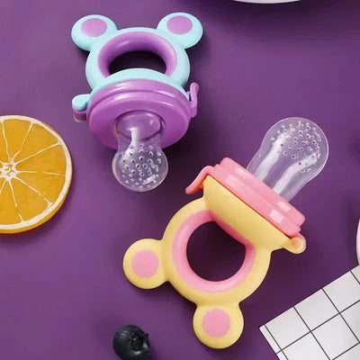 Baby Fruit &amp; Food Feeder Pacifier – BPA-Free Silicone Nibbler