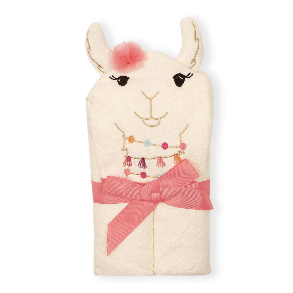 Baby Hooded Towel – Llama Design