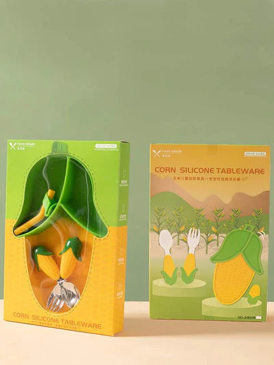Little Star Corn Silicone Tableware Set