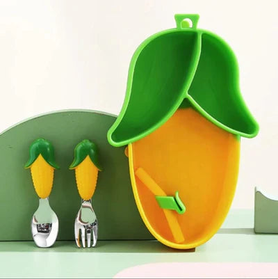 Little Star Corn Silicone Tableware Set