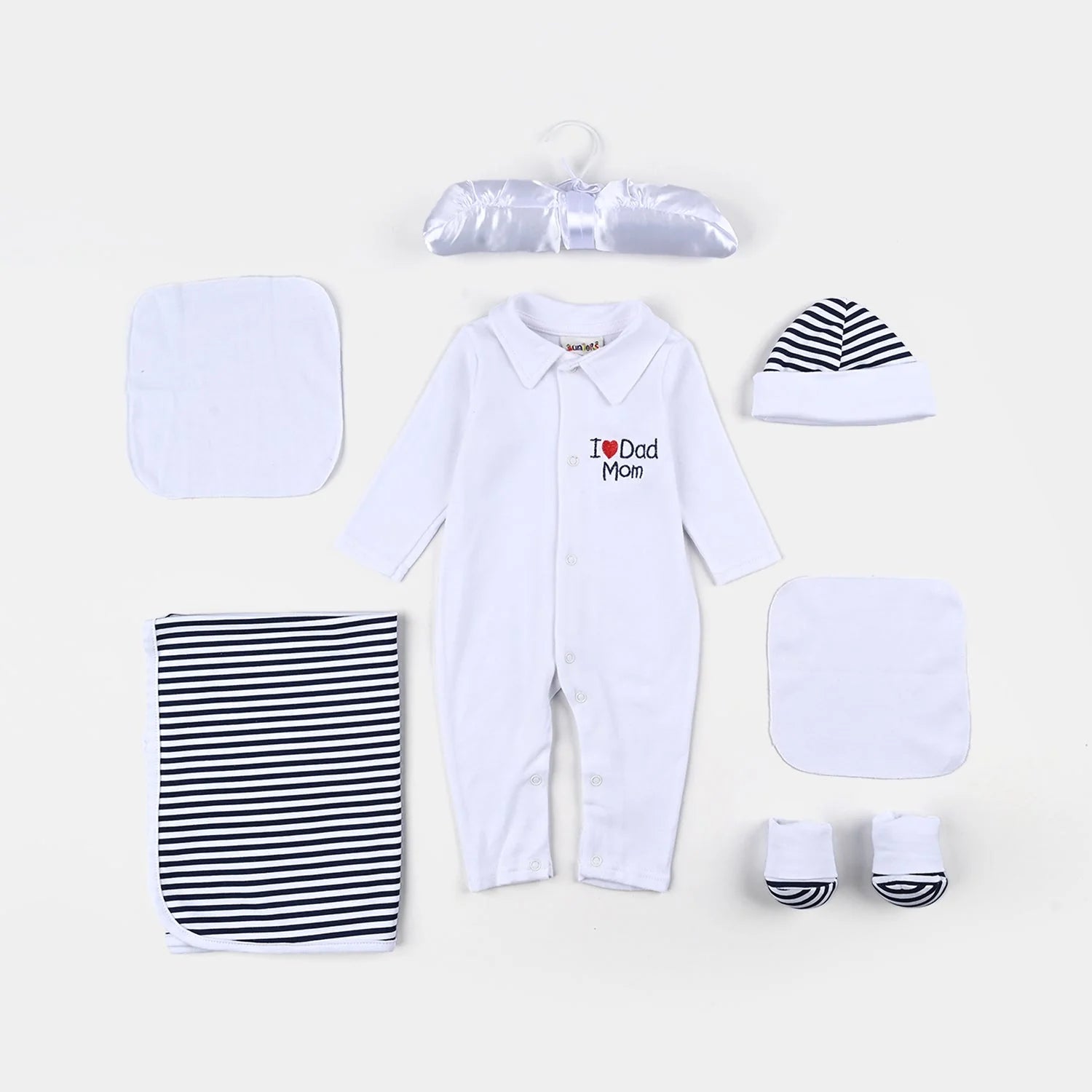 JUNIORS NEW BORN STARTER SET 0M+ - WHITE