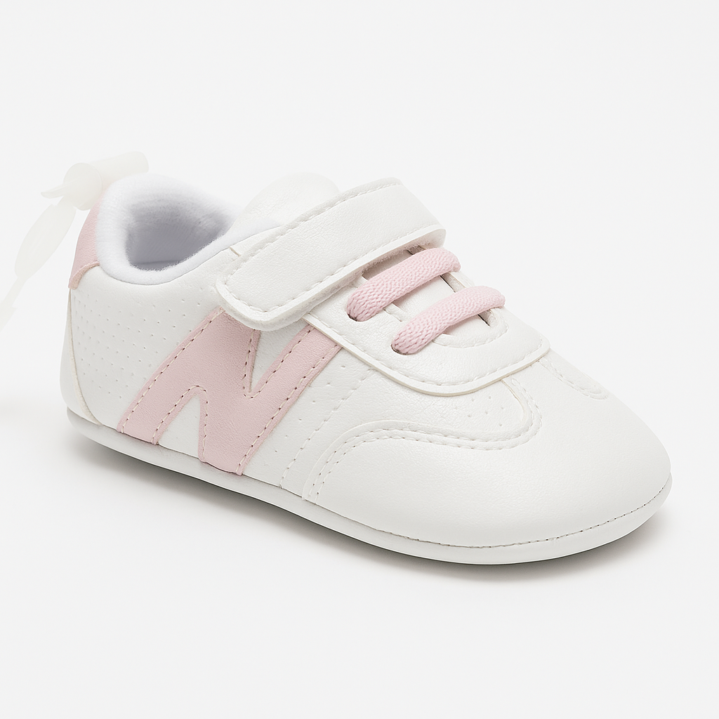 Soft Pink Baby Sneakers – Comfortable & Stylish for Little Feet