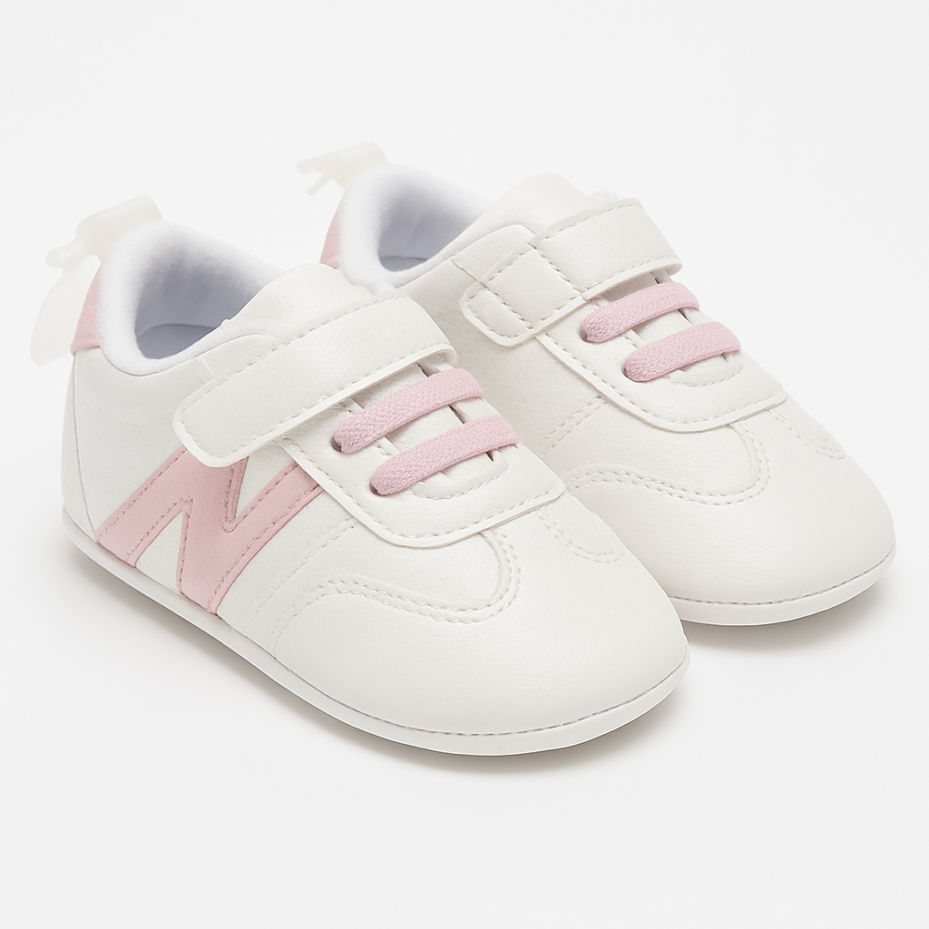 Soft Pink Baby Sneakers – Comfortable & Stylish for Little Feet