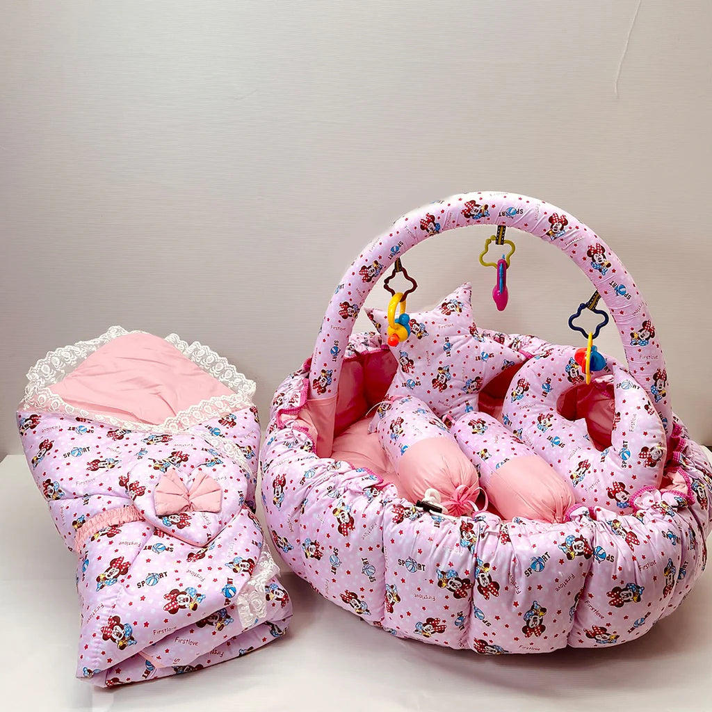 Newborn Baby Bedding Set with Sleeping Bag & Play Gym