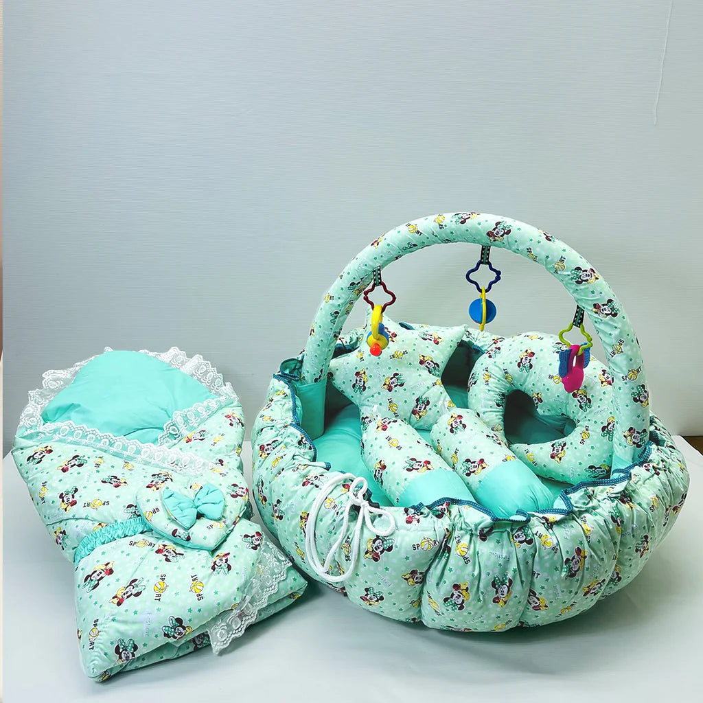 Newborn Baby Bedding Set with Sleeping Bag & Play Gym