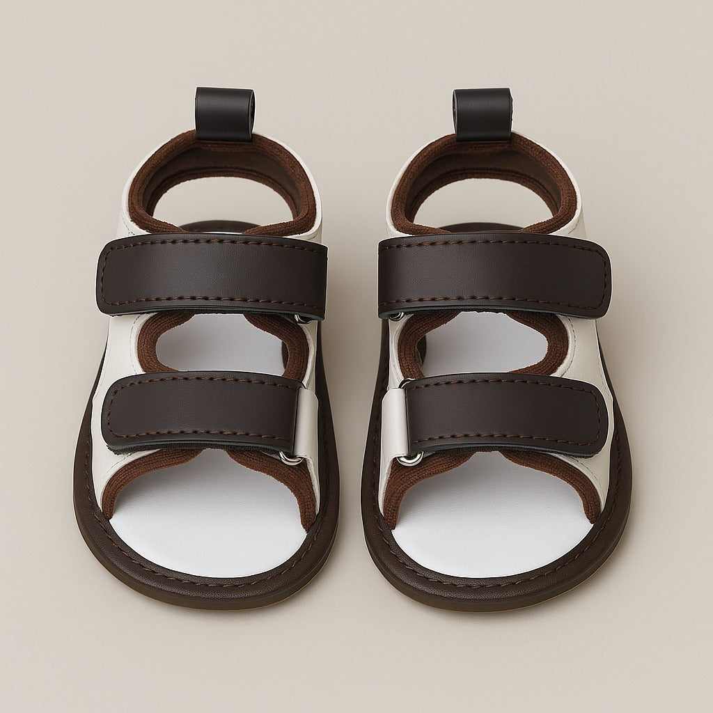 Kidzo Baby Comfort Sandals – Brown & Beige