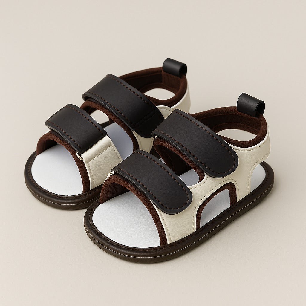 Kidzo Baby Comfort Sandals – Brown & Beige