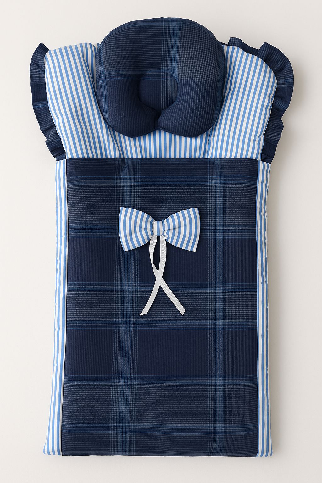 Premium Baby Bedding Set with Bow & Pillow