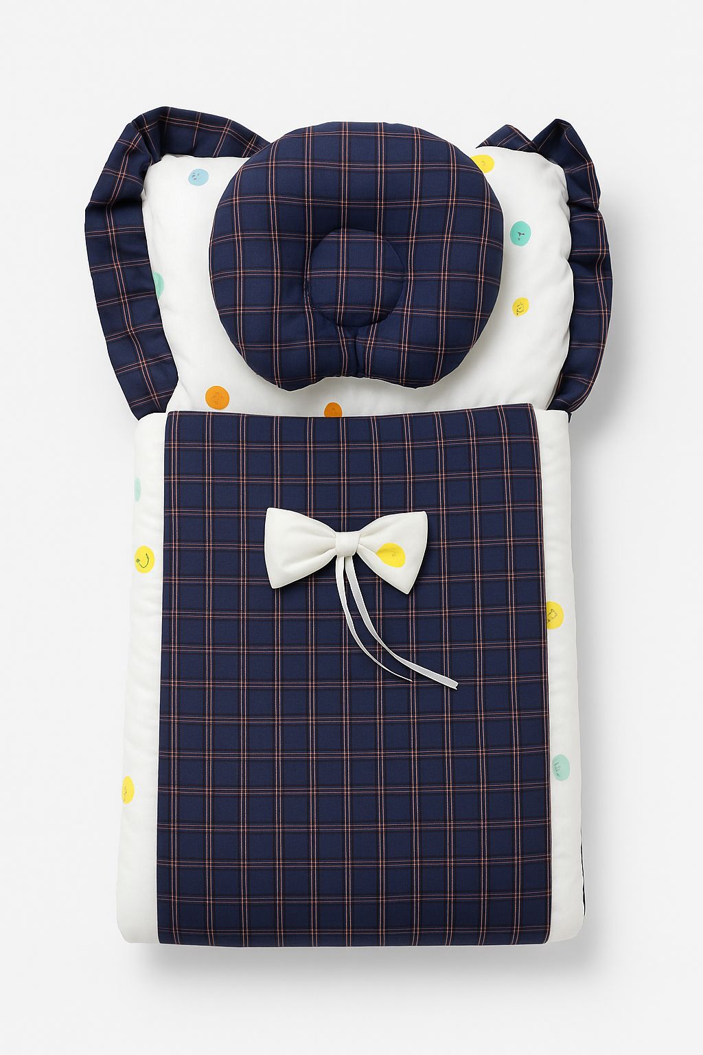 Premium Baby Bedding Set with Bow & Pillow