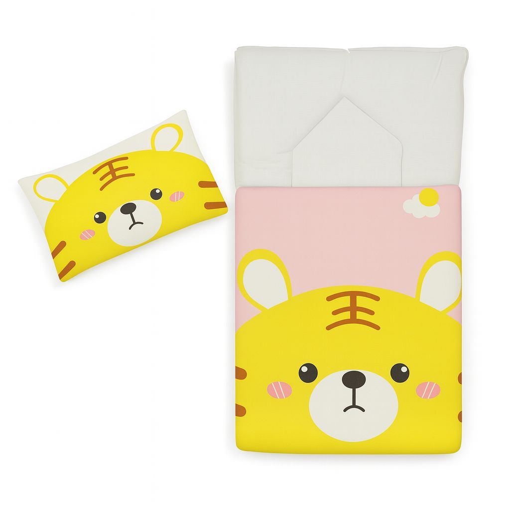 Cartoon Tiger Baby Bedding Set with Pillow