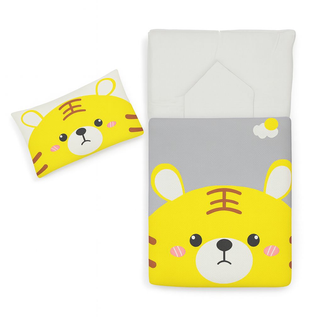 Cartoon Tiger Baby Bedding Set with Pillow