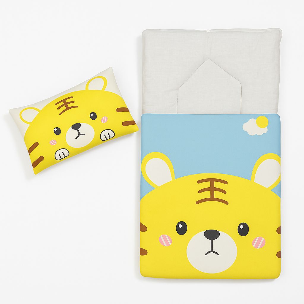 Cartoon Tiger Baby Bedding Set with Pillow