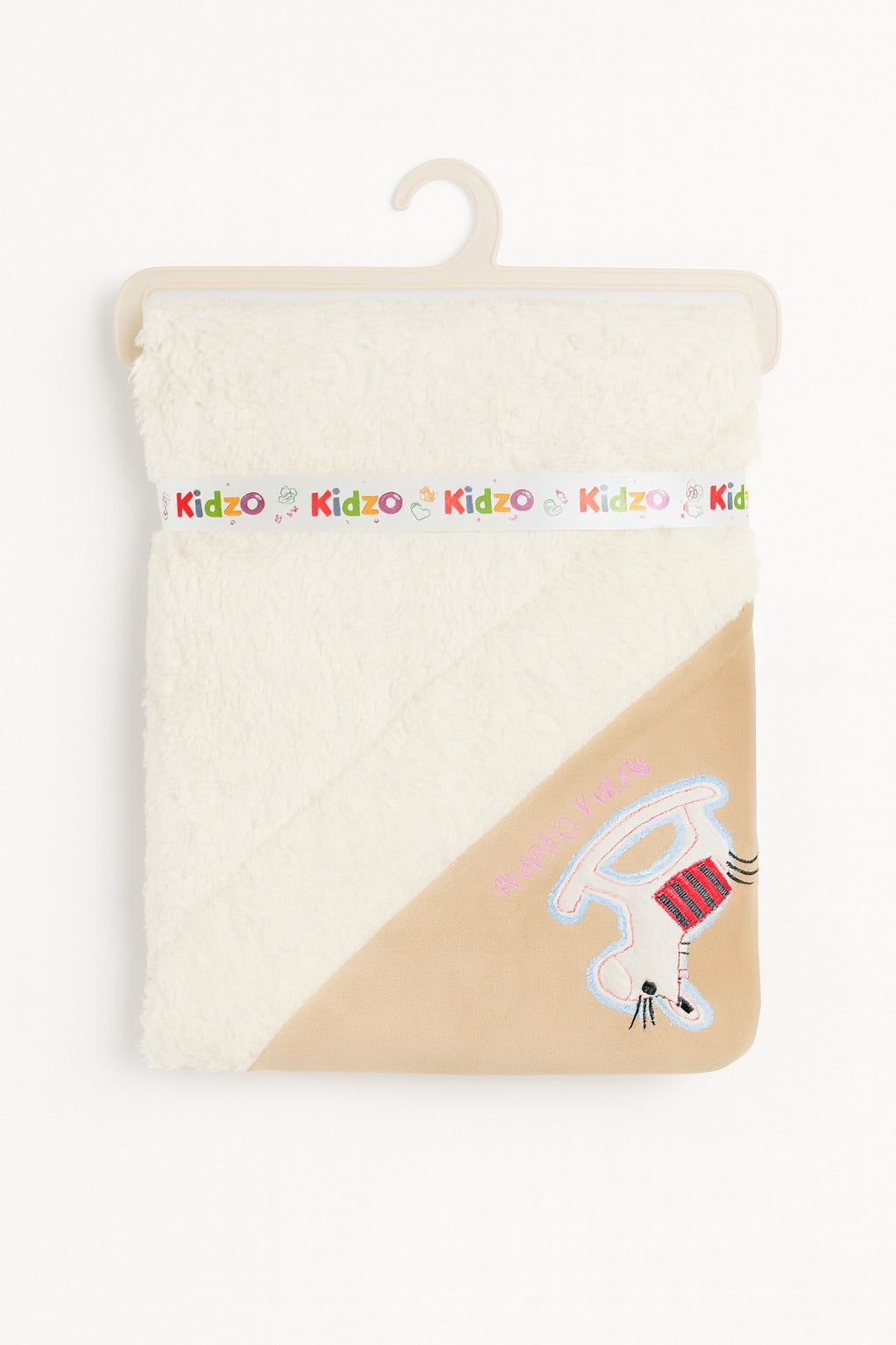 Kidzo Baby Hooded Blanket – Soft & Warm Cotton Sherpa Wrap (Multiple Colors)