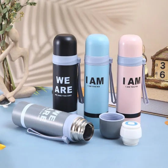 Stylish Vacuum Insulated Thermos Bottle – 500ml Leak-Proof Stainless Steel Flask