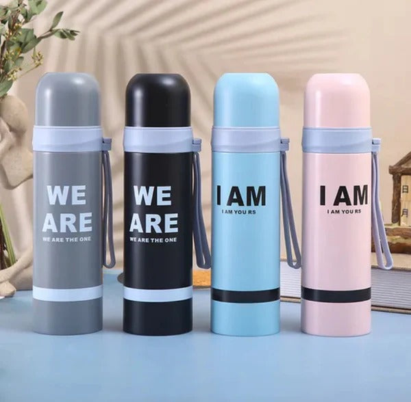 Stylish Vacuum Insulated Thermos Bottle – 500ml Leak-Proof Stainless Steel Flask